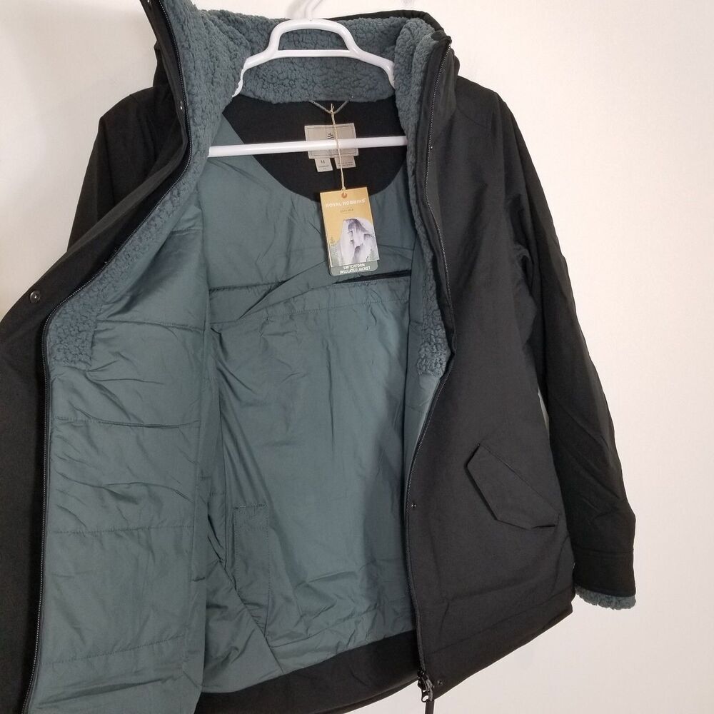 Royal Robbins Women SwitchForm Jacket  Sz M Black Insulated Zip Up Hoodie - Picture 4 of 11